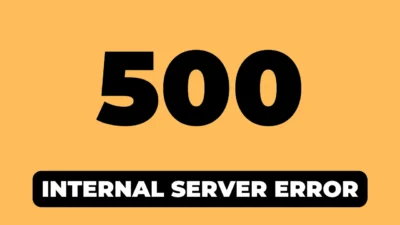 500 Internal Server Error